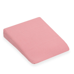 Mušelínový potah na kojenecký polštář-klín New Baby STANDARD 30x37cm pink Růžová 