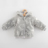 Kojenecká zateplená Wellsoft zimní mikinka s kapucí New Baby Winter times Šedá 86 (12-18m)