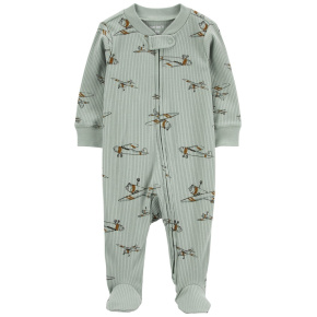 CARTER'S Overal na zip Sleep&Play Olive Airplane kluk 9m/vel. 74