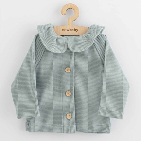 Kojenecký kabátek na knoflíky New Baby Luxury clothing Laura šedý Šedá 74 (6-9m)