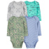 CARTER'S Body dlouhý rukáv Blue/Gray Animal kluk 4ks 6m/vel. 68