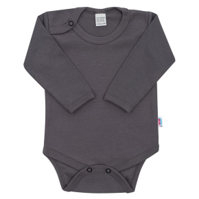 Kojenecké body New Baby Classic II tmavě šedé Šedá 74 (6-9m)