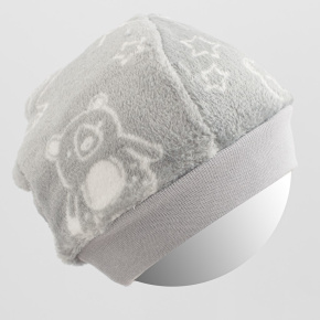 Kojenecká Wellsoft zimní čepička New Baby Winter times Šedá 68/74