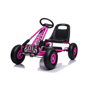 Dětská šlapací motokára Go-kart Baby Mix Razor růžová Růžová 