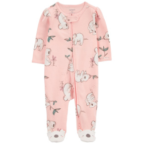 CARTER'S Overal na zip Sleep&Play Pink Koala holka NB/ vel. S 56