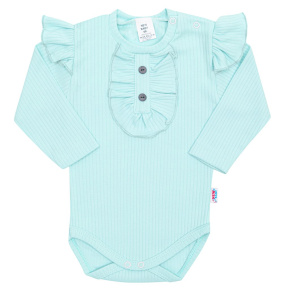 Kojenecké body New Baby Stripes ledově modré Modrá 56 (0-3m)