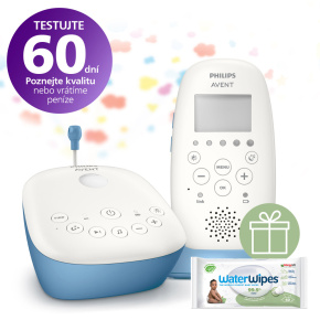 Philips AVENT Chůvička dětská audio SCD735/52+WW Soapberry 60ks