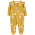 CARTER'S Overal na zip Sleep&Play Mustard Floral holka 3m/vel. 62