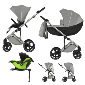 ANEX Kočárek kombinovaný Mev Kite + KIDDY Evoluna i-size 2 + základna