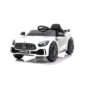 Elektrické autíčko Baby Mix Mercedes-Benz GTR-S AMG white Bílá 