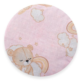 Termofor s višňovými peckami New Baby BASIC Bear pink Multicolor 