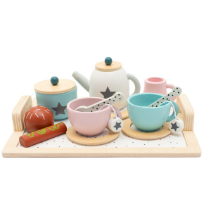 Dětský dřevěný čajový set Montessori Baby Mix Multicolor 