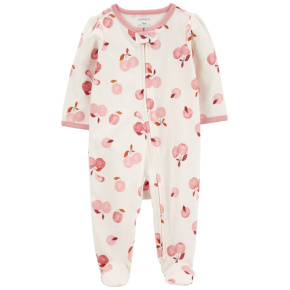 CARTER'S Overal na zip Sleep&Play Ivory Apple holka 9m/vel. 74