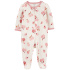 CARTER'S Overal na zip Sleep&Play Ivory Apple holka 9m/vel. 74