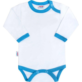 Kojenecké body New Baby s modro-tyrkysovým lemem Tyrkysová 80 (9-12m)