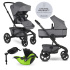 EASYWALKER Kočárek kombinovaný Jimmey 2v1 Iris Grey LITE RWS + KIDDY Evoluna i-size 2 + základna