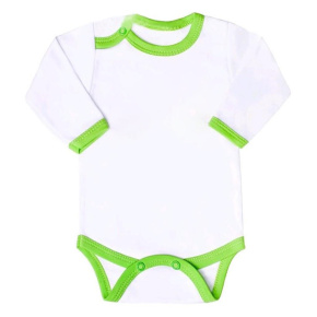 Kojenecké body New Baby s zeleným lemem Zelená 68 (4-6m)