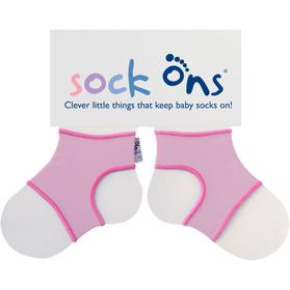 KIKKO Sock Ons Držák ponožek Classic - Růžová (6-12m)