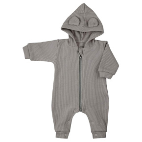 Kojenecký overal s kapucí a oušky Koala Pure beige Béžová 74 (6-9m)