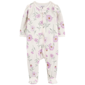 CARTER'S Overal na zip Sleep&Play Ivory Floral holka 6m/vel. 68