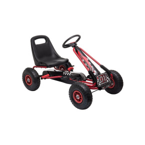 Dětská šlapací motokára Go-kart Baby Mix Razor červená Červená 