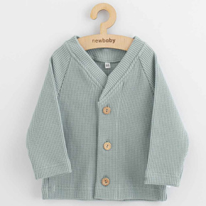 Kojenecký kabátek na knoflíky New Baby Luxury clothing Oliver šedý Šedá 62 (3-6m)