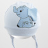 Bavlněná kojenecká čepička New Baby Happy Elephant blue Modrá 56/62