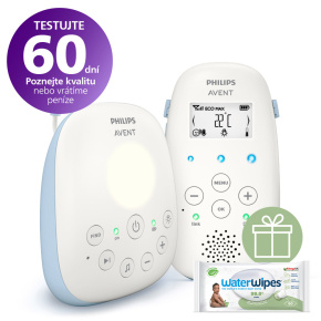 Philips AVENT Chůvička dětská audio SCD715/52+WW Soapberry 60ks