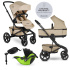 EASYWALKER Kočárek kombinovaný Jimmey 2v1 Sand Taupe LITE RWS + KIDDY Evoluna i-size 2 + základna