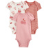 CARTER'S Body krátký rukáv Pink Cherry holka 3ks 18m/vel. 86