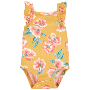 CARTER'S Body na ramínka Pink Flowers holka 24m