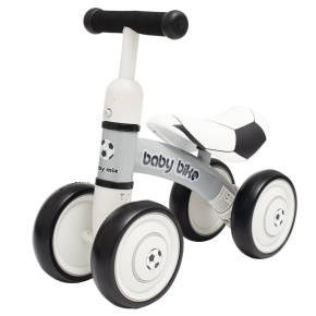 Dětské odrážedlo Baby Mix Baby Bike Černá bílá football Bílá 