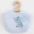 Dětský bavlněný bryndák New Baby Happy Elephant blue Modrá 