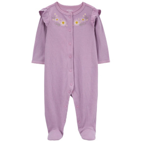 CARTER'S Overal na druky Sleep&Play Purple Floral holka 3m/vel. 62