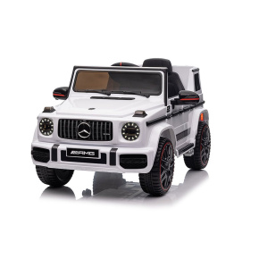 Elektrické autíčko Baby Mix Mercedes-Benz  G63 AMG white Bílá 