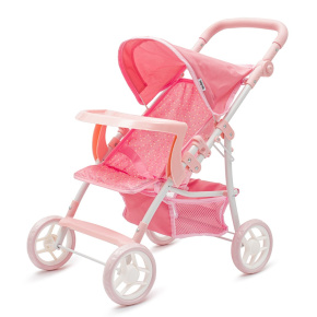 Sportovni kočárek pro panenky Baby Mix Lana pink Růžová 