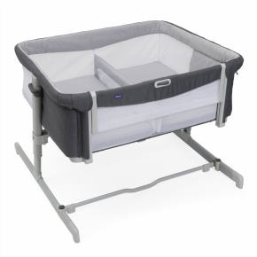 CHICCO Postýlka Next2Me Twins pro dvojčata - Magnet Grey