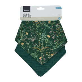 Bryndáček bandana 2ks Secret Garden Green