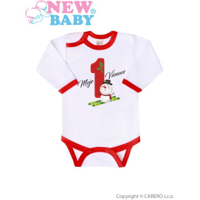 Body s potiskem New Baby Moje první Vánoce Dle obrázku 68 (4-6m)