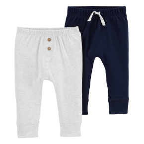 CARTER'S Tepláky Grey&Navy kluk LBB 2ks 18m