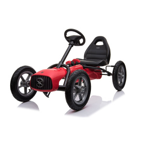 Dětská šlapací motokára Go-kart Baby Mix Buggy červená Červená 