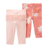 CARTER'S Tepláky/legíny Pink Floral holka 2ks 12m/vel. 80