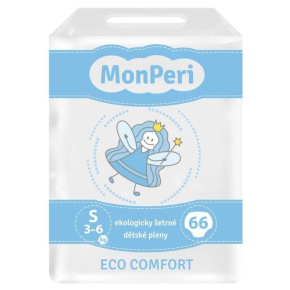 MONPERI Eco Comfort Pleny jednorázové S (3-6 kg) 66 ks