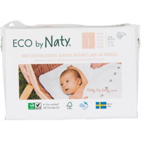 ECO BY NATY Pleny jednorázové 1 (2-5 kg) 25 ks