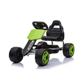 Dětská šlapací motokára Go-kart Baby Mix Speedy zelená Zelená 