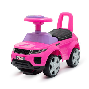 Dětské odrážedlo SUV Baby Mix Prime růžové v kůži Růžová 