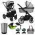 MUUVO Kočárek kombinovaný Slick 2.0 set 2v1 Light grey + KIDDY Evoluna i-size 2 + základna