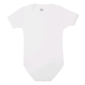 Luxusní body krátký rukáv New Baby - bílé Bílá 92 (18-24m)