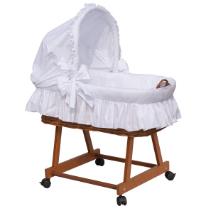 Košík pro miminko s boudičkou Scarlett Péťa - bílá