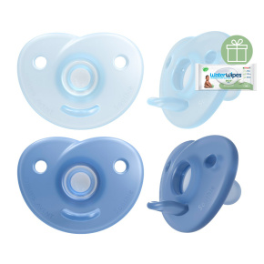 Philips AVENT Šidítko Soothie 0-6m chlapec, 2 ks+WW Soapberry 60ks